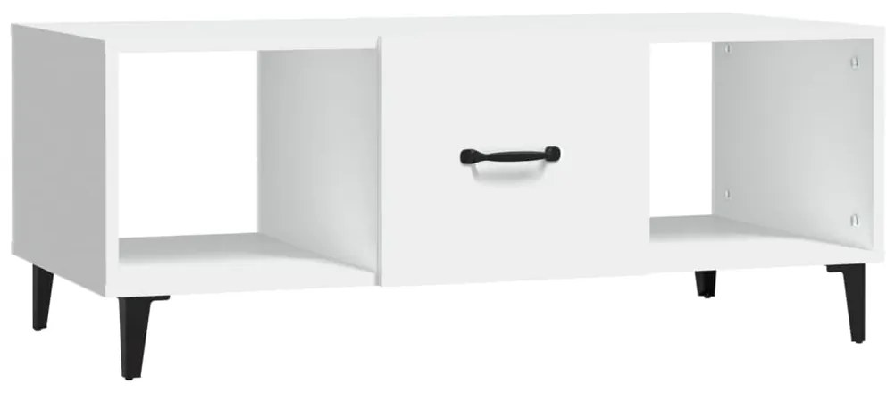 812699 vidaXL Маса за кафе, бяла, 102x50x40 см, инженерно дърво
