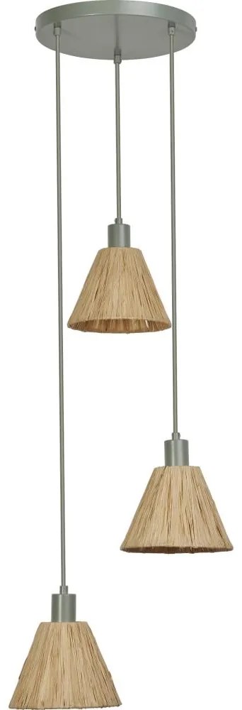 Ledvance - Пендел DECOR RAFFIA 3xE27/15W/230V влакна от рафия