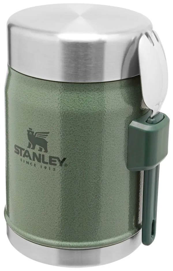 Зелен термос за храна от неръждаема стомана 400 ml Legendary Classic Hammer Tone Green – Stanley
