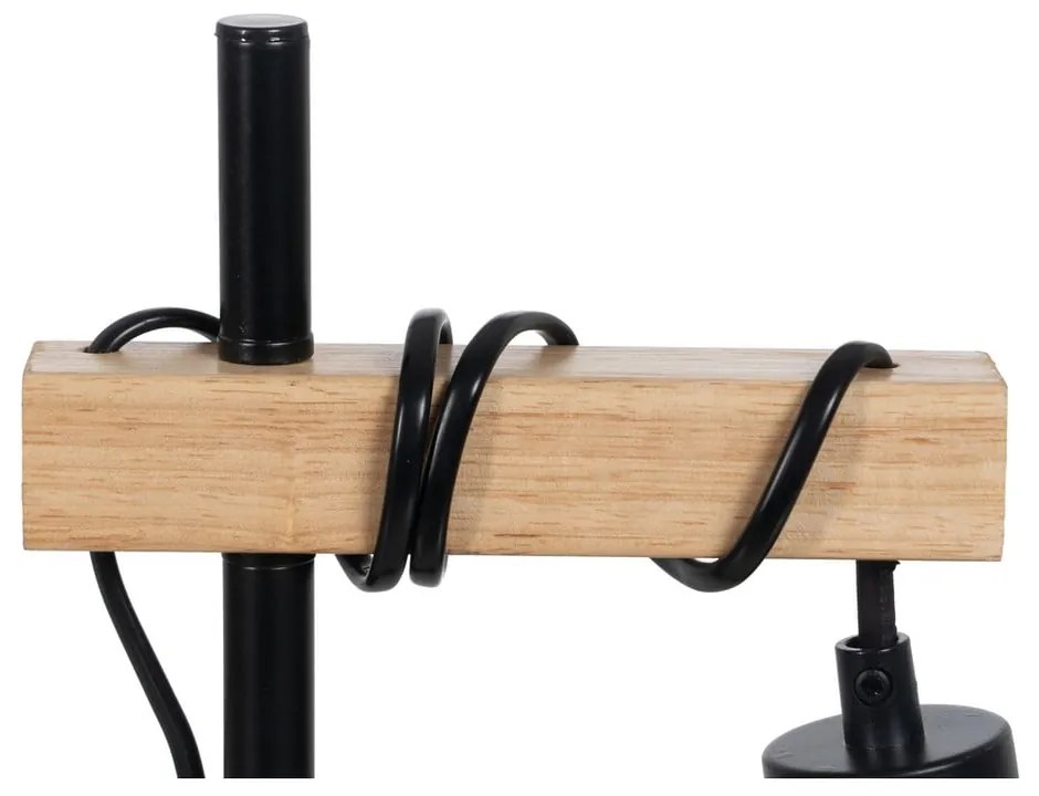 Черно-естествена настолна лампа (височина 52 cm) – Ixia