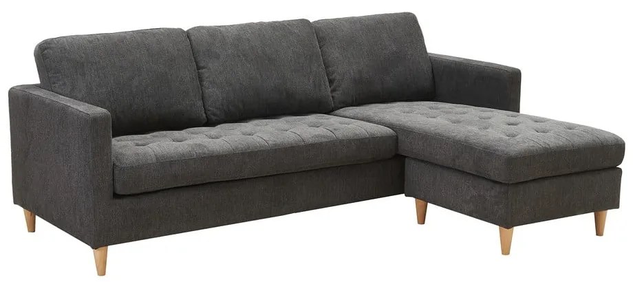 Тъмносив ъглов диван Firenze - House Nordic