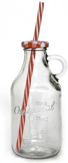 Бутилка с капаче и сламка 500ml BB-18D (181146-2)