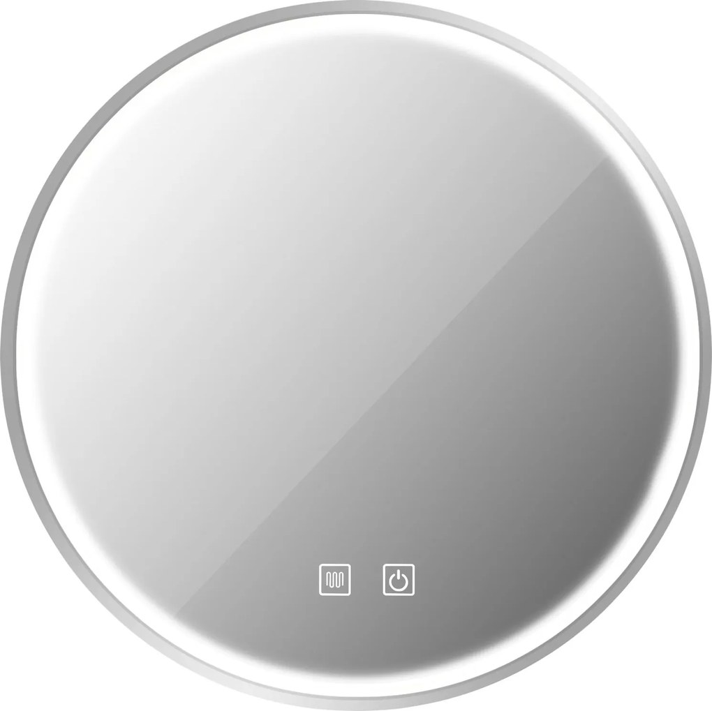 Огледало LED 60cm MMJ BRUSH SILVER