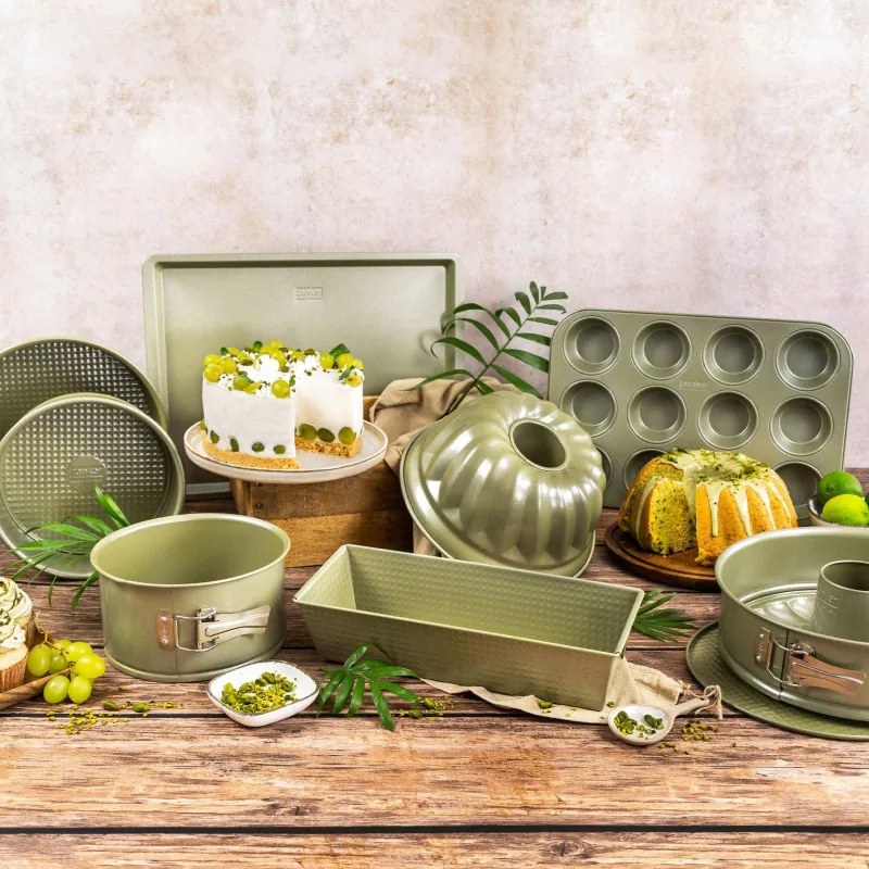 Форма за мъфини 12 бр Zenker 7456, 7 см, ILAG Maximizing Green покритие, До 180C, Зелен