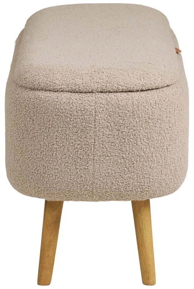 Бежова пейка от прежда с примки от букле Harlow – House Nordic