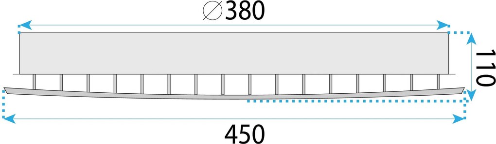 Плафон LED MS014-C Chrome