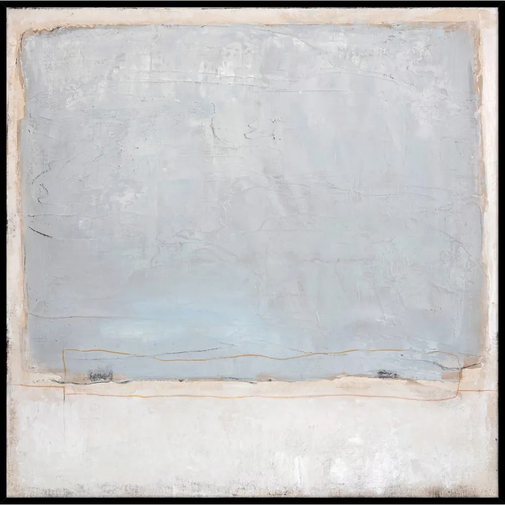 Ръчно рисувана картина 100x100 cm Blue Inside – Malerifabrikken