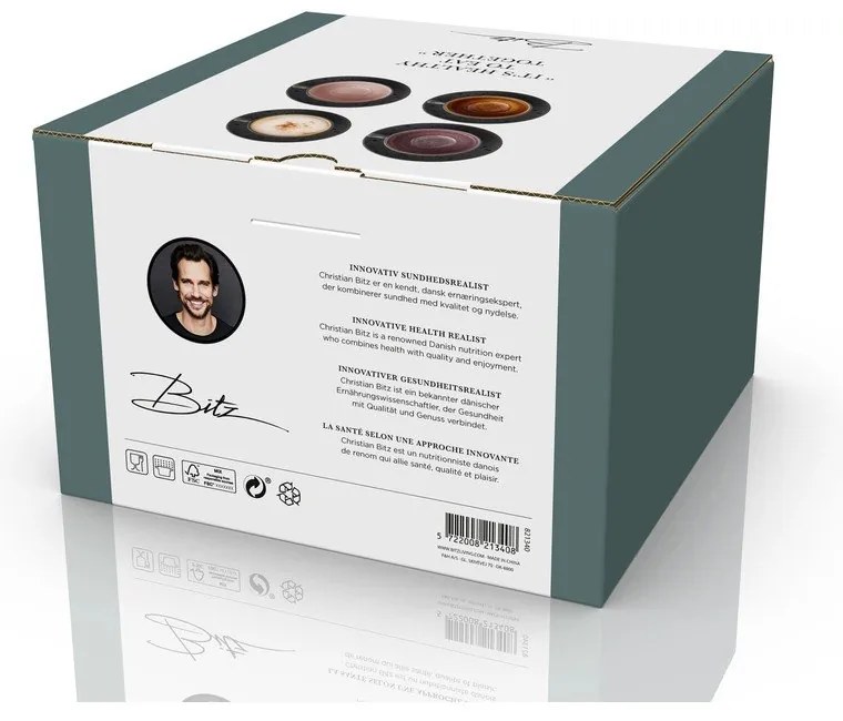 Черни керамични чаши в комплект 4 бр. 240 ml Gastro Black/Mix – Bitz