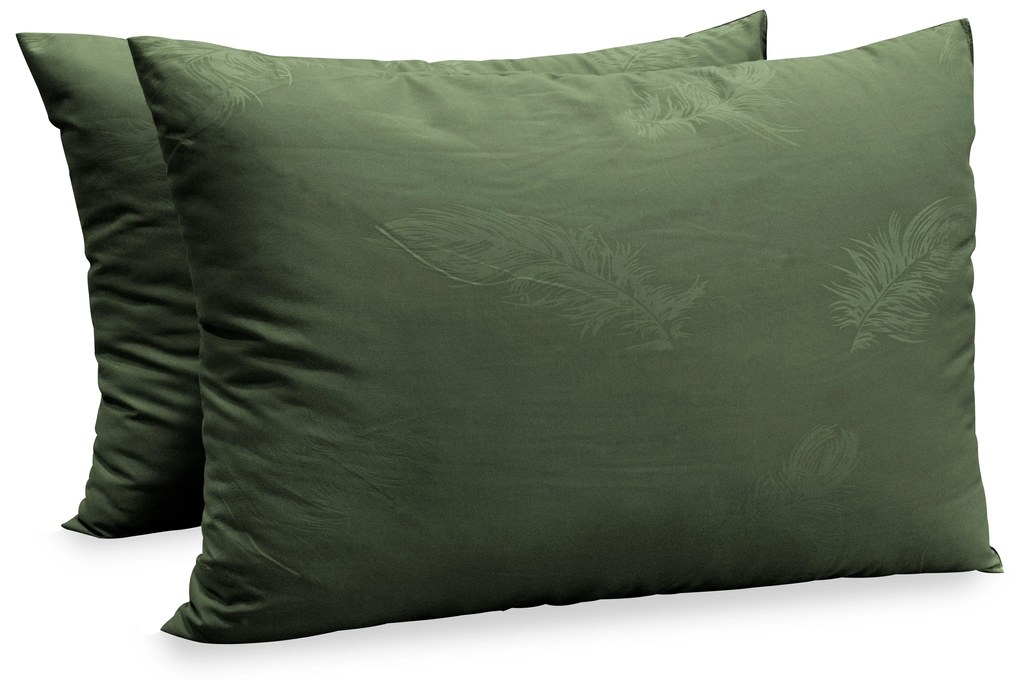 Сет от 2 възглавници Easy Home зелено с релеф