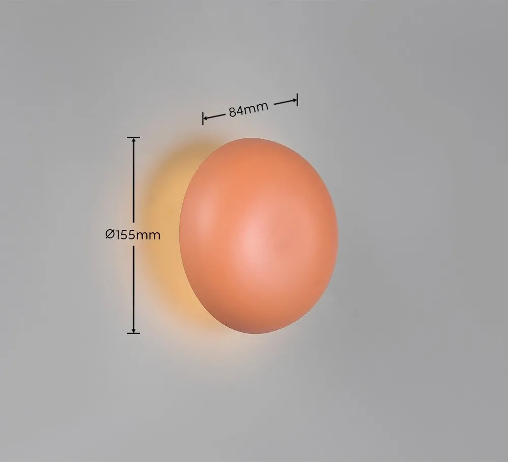 Оранжева LED стенна лампа с USB Davey – Reality