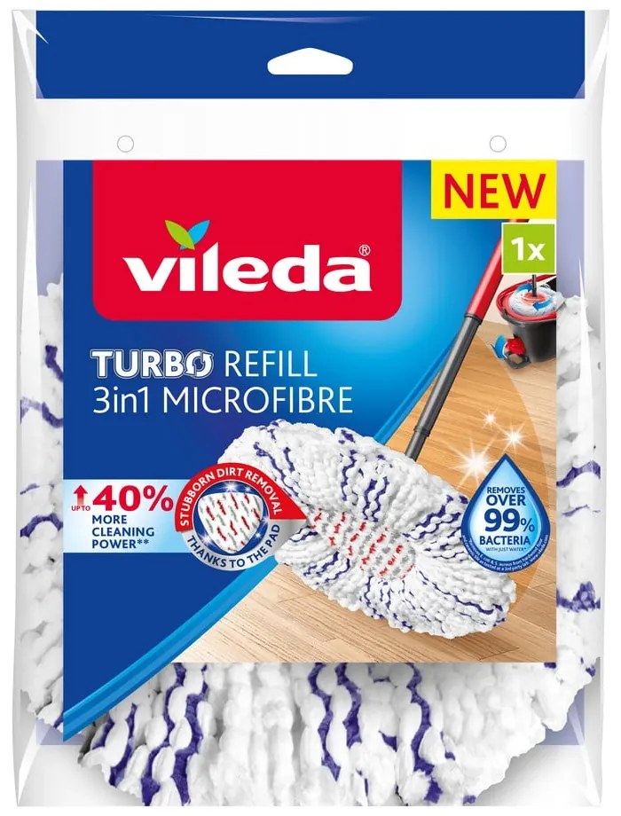 Резервен моп Turbo 3in1 Turbo 3v1 - Vileda