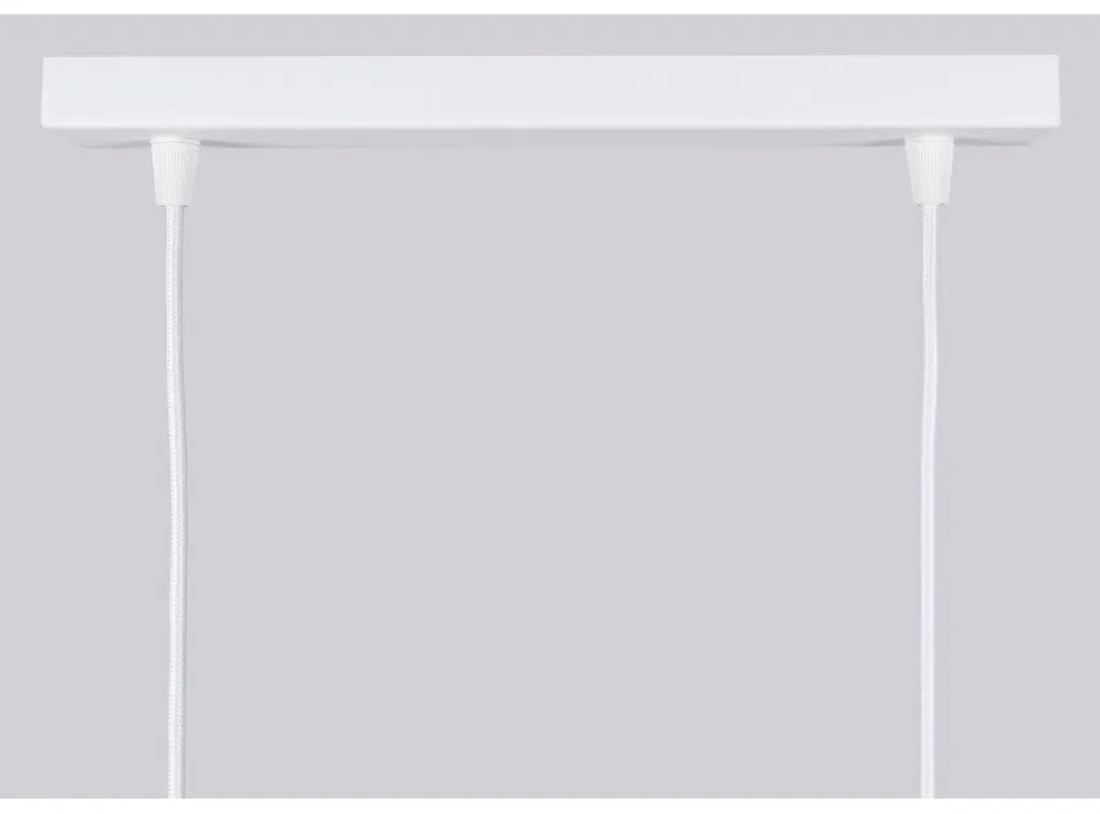 Бяло висящо осветително тяло Gleam – Sollux