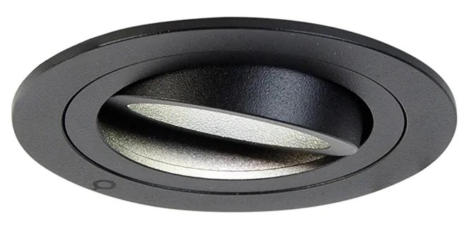 Интелигентен вграден прожектор черен с Wi-Fi GU10 - Rondoo