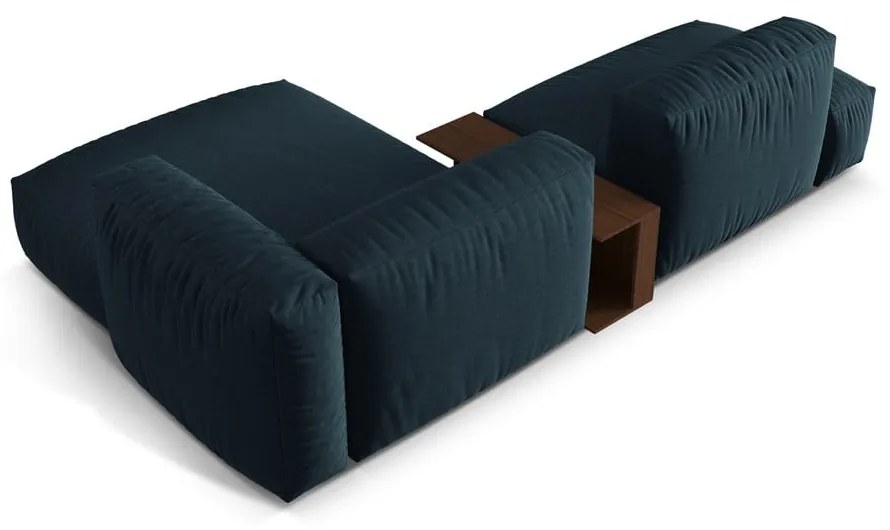Тъмносин модулен ъглов диван (десен ъгъл) Martina – Micadoni Home