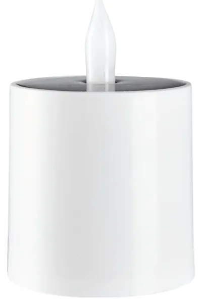 Бяла външна слънчева LED свещ , височина 7,3 см Saul - Star Trading