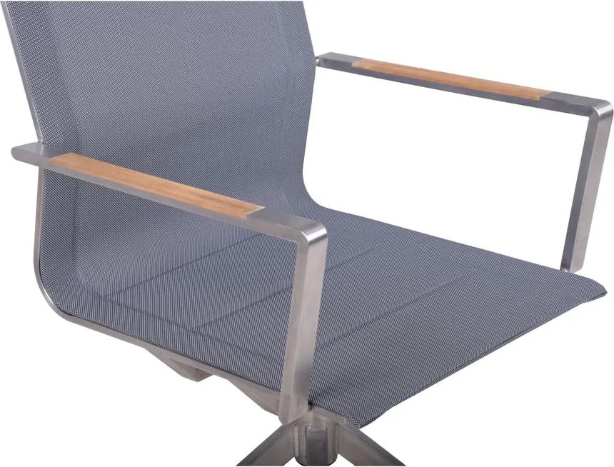 Сив градински стол метален Salida – Garden Pleasure