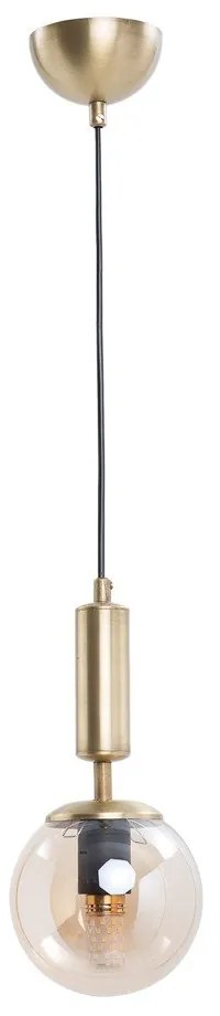 Висяща лампа със стъклен абажур в жълто-златисто ø 15 cm Hector - Squid Lighting