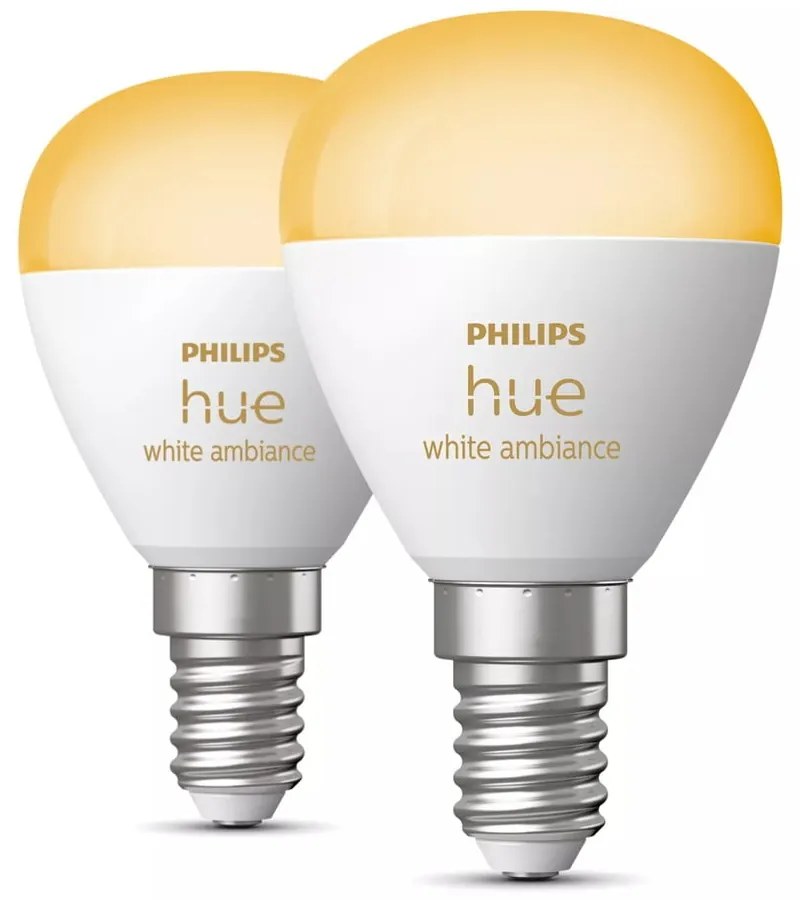 Комплект крушки 2 бр. E14, 5 W White ambiance – Philips Hue