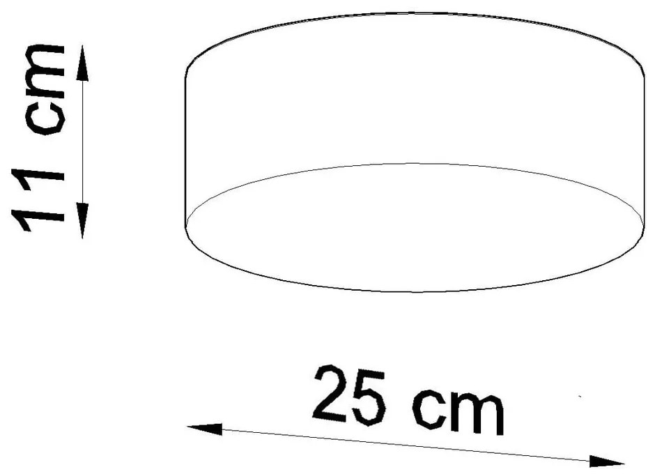 Черно таванно осветително тяло Atis - Sollux