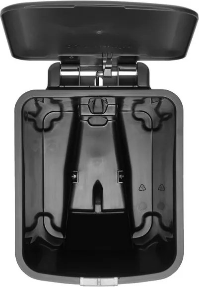 Кош за боклук с педал Brabantia StepUp 1008479, 16 л, Екологични материали, Голям отвор, Тъмносив