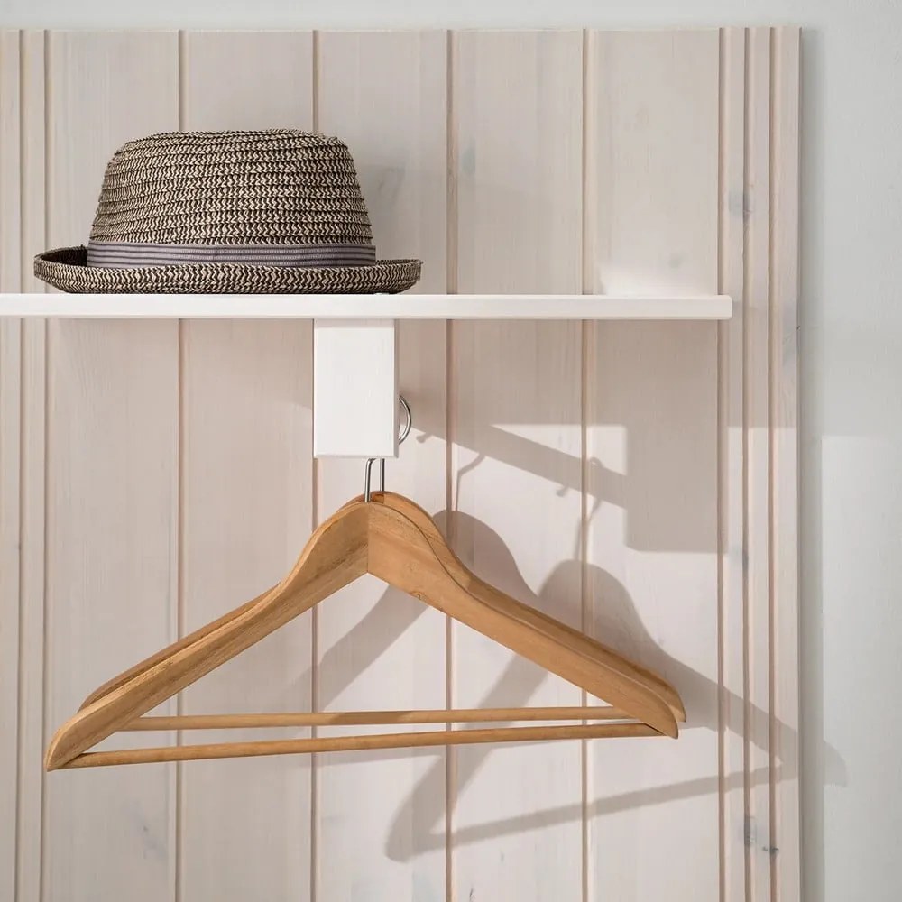 Бял комплект за коридор от масивен бор 60x120x25 cm Anita – Støraa