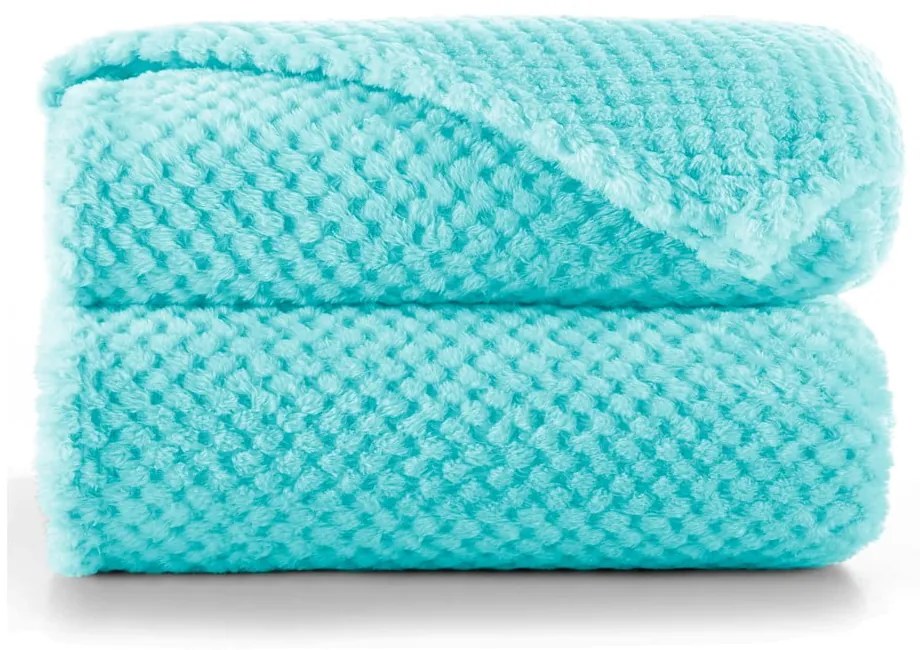 Тюркоазена покривка за легло от микрофибър , 200 x 150 cm Henry - DecoKing