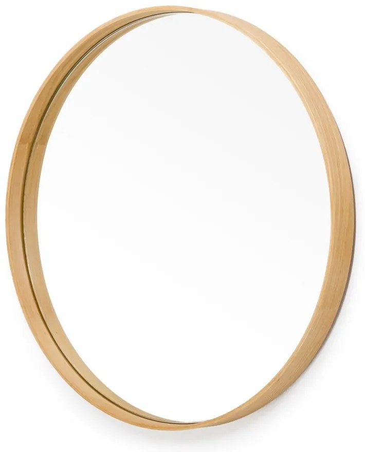 Стенно огледало с дъбова рамка Glance, ø 45 cm Galnce - Wireworks