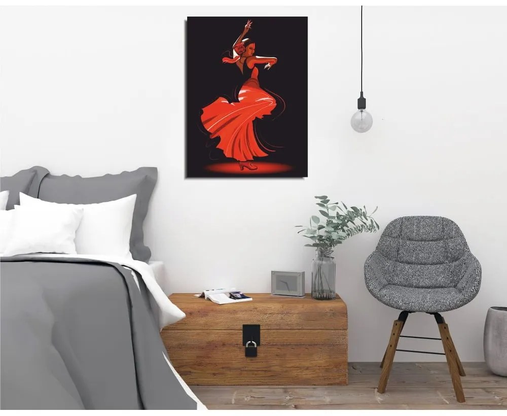 Стенопис върху платно Танго, 30 x 40 cm - Wallity