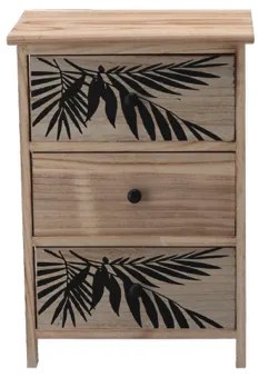 Комод ZOFIA с 3 чекмеджета - бохо дизайн, 40 x 29 x 58 cm