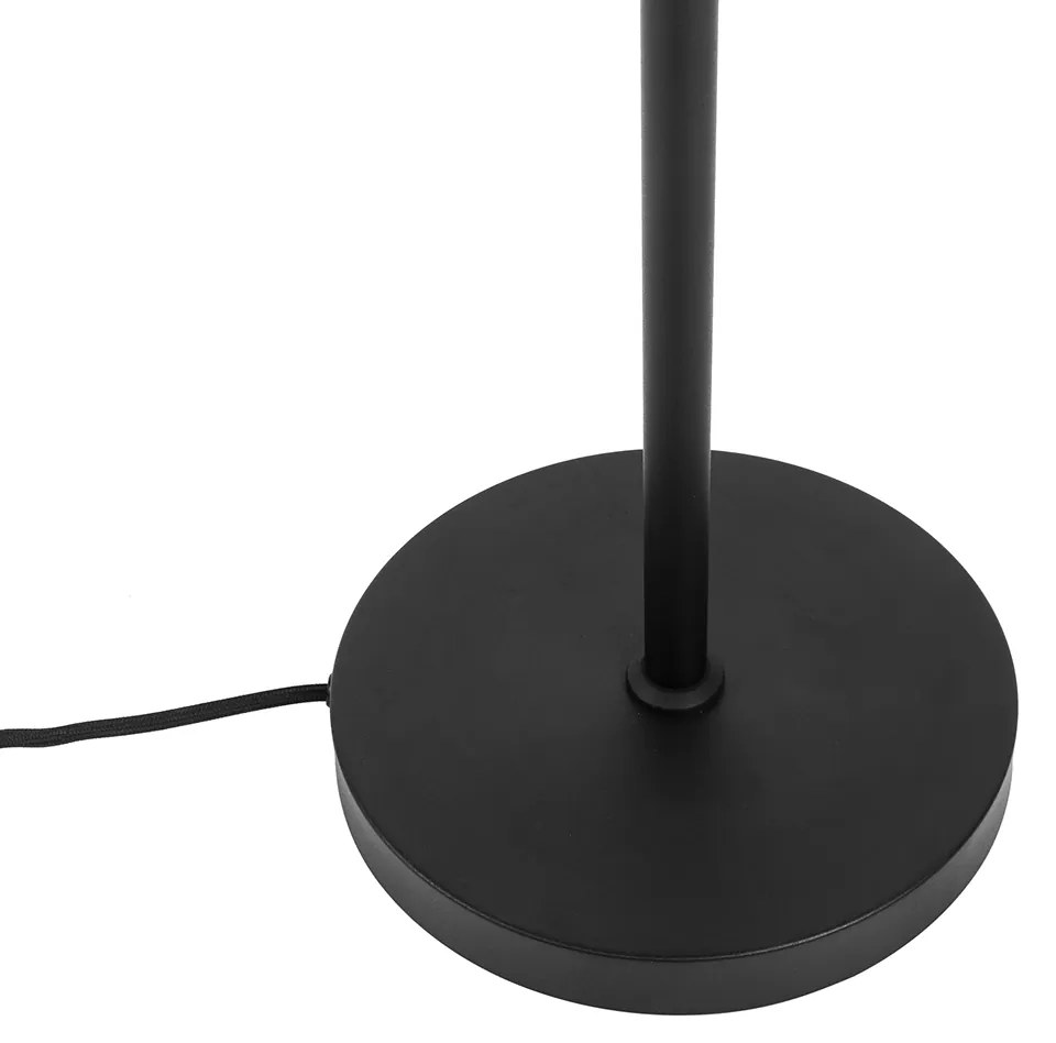 Интелигентна подова лампа черна регулируема с 3 Wi-Fi P45 - Mesh