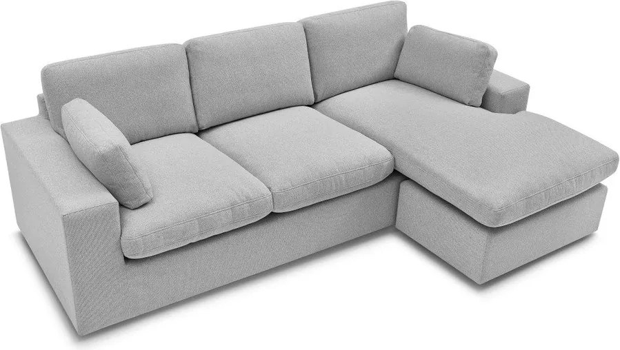 Светлосив ъглов диван Belair – Bobochic Paris
