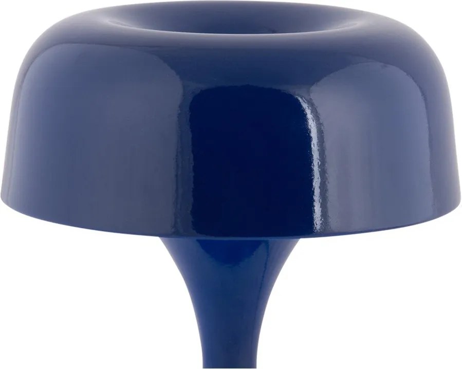 Синя метална настолна лампа (височина 20 cm) Moda Retro – Leitmotiv