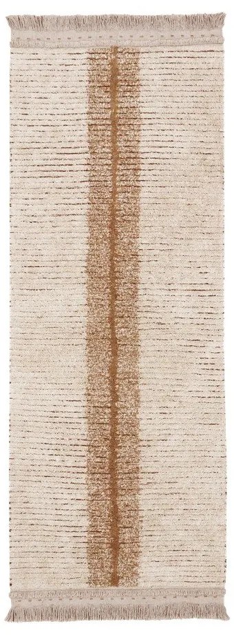 Памучна пътека в тухлен и бежов цвята 80x230 cm Duetto Toffee – Lorena Canals