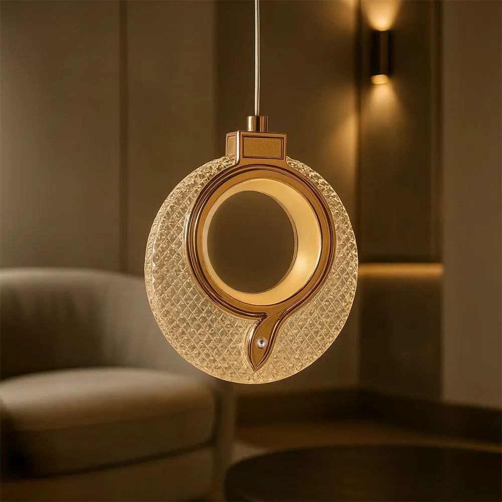 Висяща Кристална Лампа LHJ110-1CP LIGHT ROSE GOLD