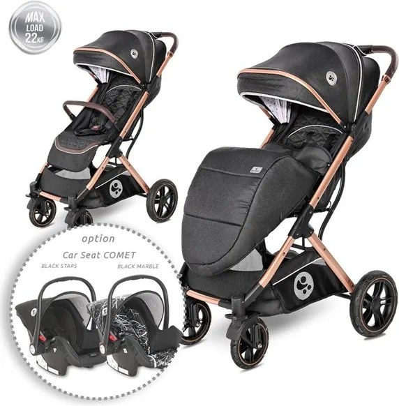 Лятна детска количка STORM LORELLI - LUXE BLACK 2025