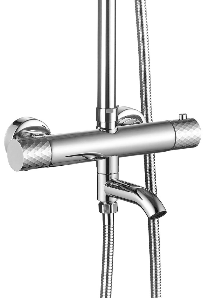 Душ система с Термостат Rea Lungo Diamond chrome