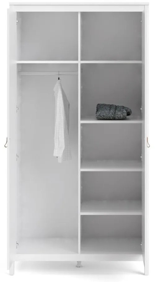 Бял гардероб 102x199 cm Madrid – Tvilum
