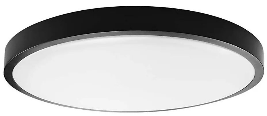 LED Плафон за баня LED/36W/230V 6500K IP44 Ø 29,5 см черен