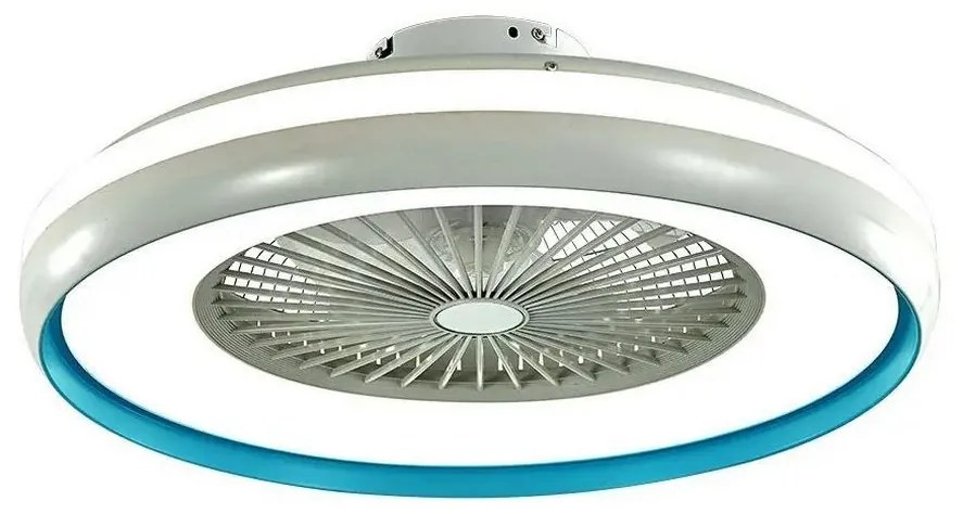 LED Плафониера с вентилатор LED/45W/230V 3000/4000/6500K син