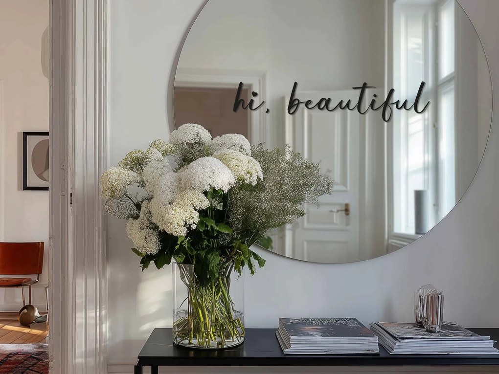 Стикер за огледало S20 – Hi, beautiful 69x14