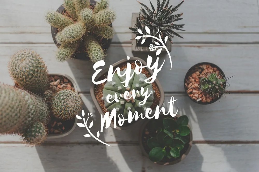Тапет – С цитат - Enjoy every moment