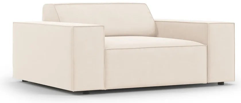 Бежово кадифено кресло Jodie – Micadoni Home