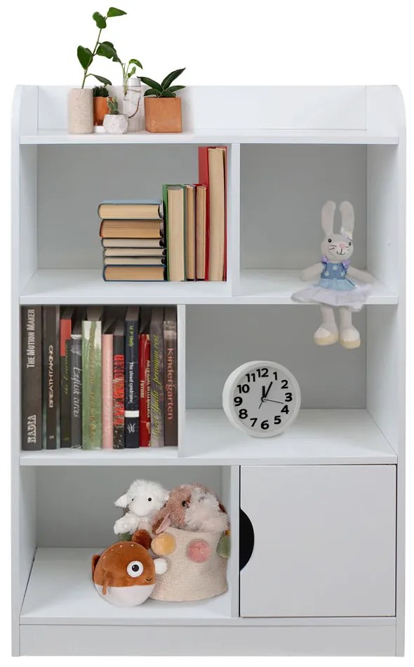 GINGER HOME Органайзер/етажерка 4 нива + вратичка WHITE