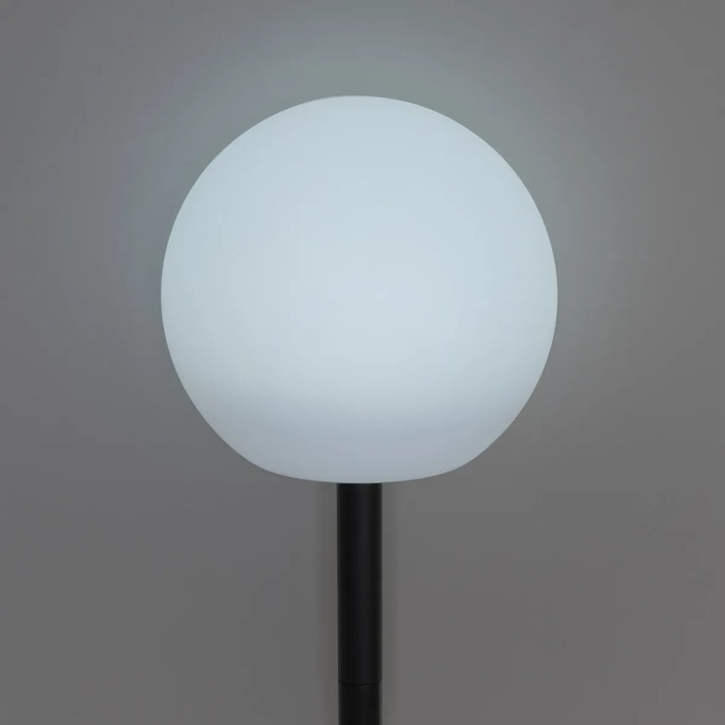 Комплект от 3 бели външни подови лампи с LED слънчеви IP44 - Ludger