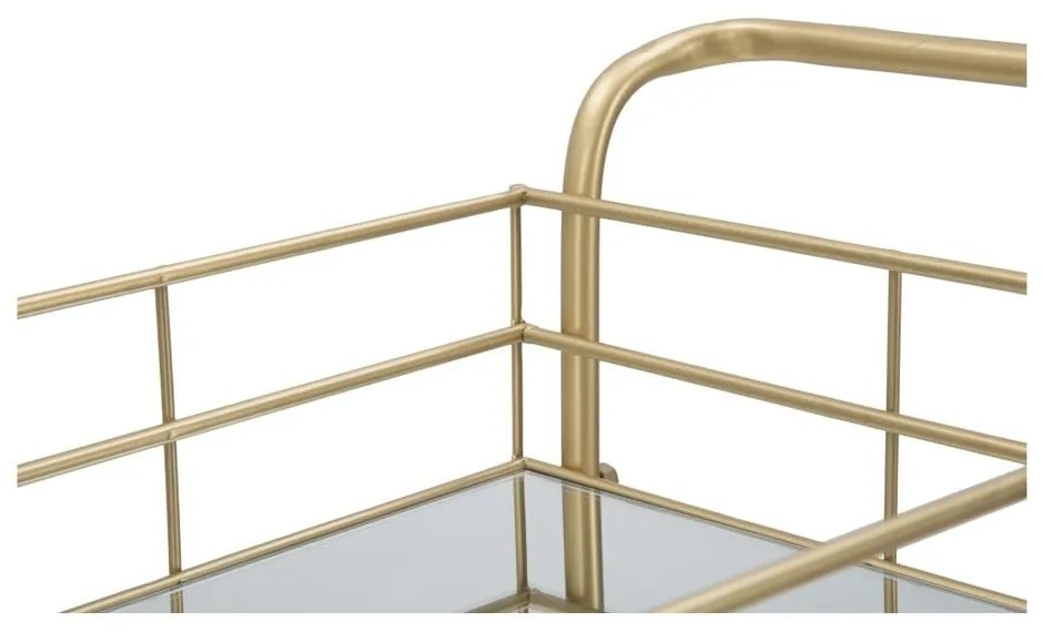 Количка за сервиране на 3 нива със златен дизайн Reo Carrello - Mauro Ferretti