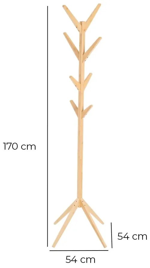 Бамбукова стойка за връхни дрехи в естествен цвят – Casa Selección