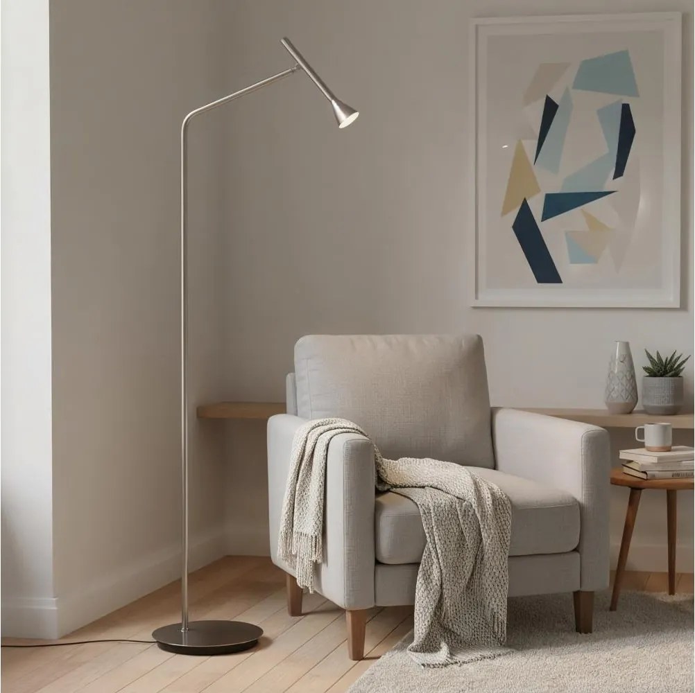 Ideal Lux - LED подова лампа DIESIS LED/4,5W/230V CRI 95 матов хром