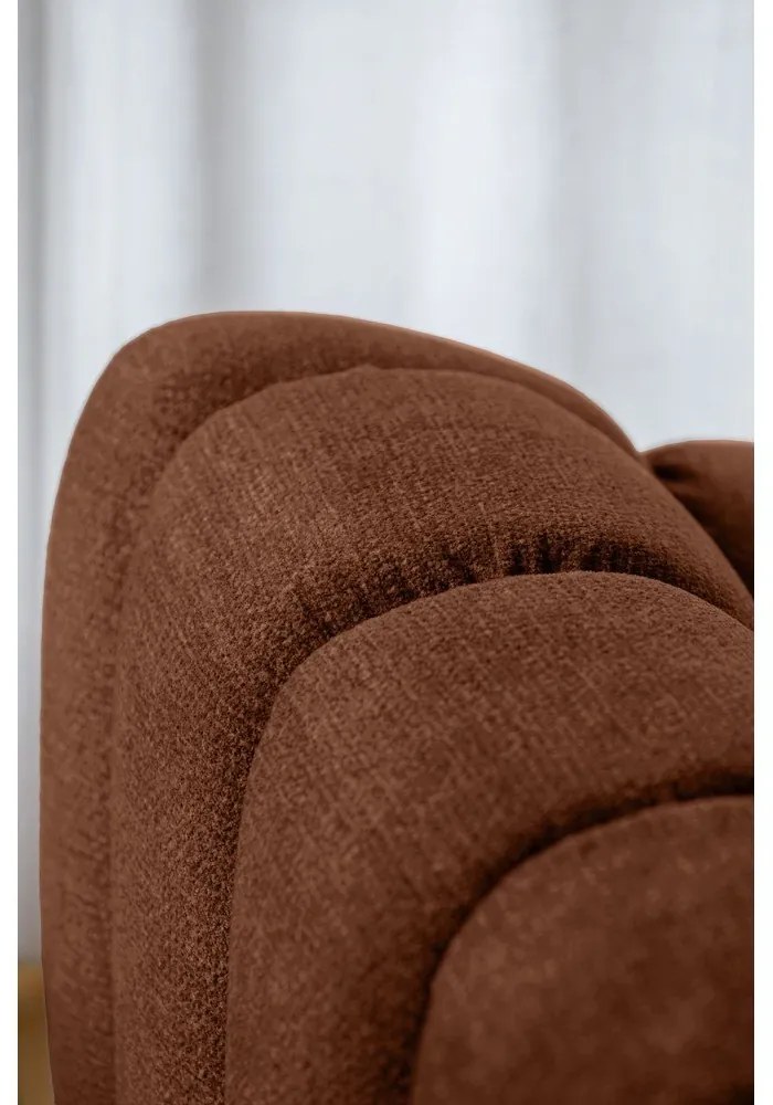 Теракотен ъглов диван (ляв ъгъл/U форма) Shell – Miuform