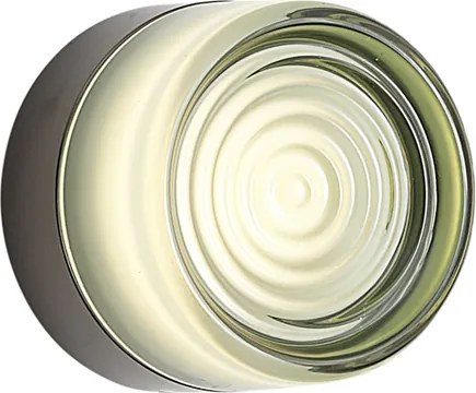 Дизайнерска стенна лампа черна със светлозелено стъкло IP44 - Michele