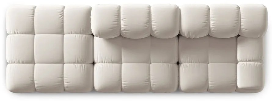 Бежов кадифен модулен диван 282 cm Bellis – Micadoni
